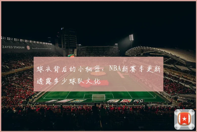 球衣背后的小秘密,NBA新赛季更新透露多少球队文化
